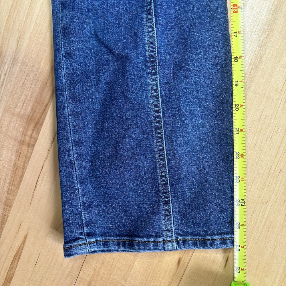 Levi's Women's Ribcage Straight Ankle Seamed Jeans 29x26 Dark Blue High Rise - Picture 7 of 13